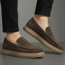 Mocassins Marron Daim Homme Tres Confortable