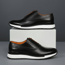 Sneakers Noir de Luxe en Cuir  - Tres Confortable