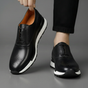 Sneakers Noir de Luxe en Cuir  - Tres Confortable