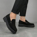 Chaussure Noir en Daim Tres Confortable - Femme