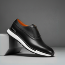 Sneakers Noir de Luxe en Cuir  - Tres Confortable